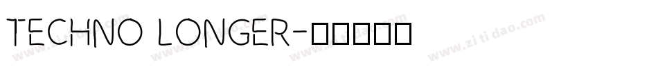 Techno Longer字体转换